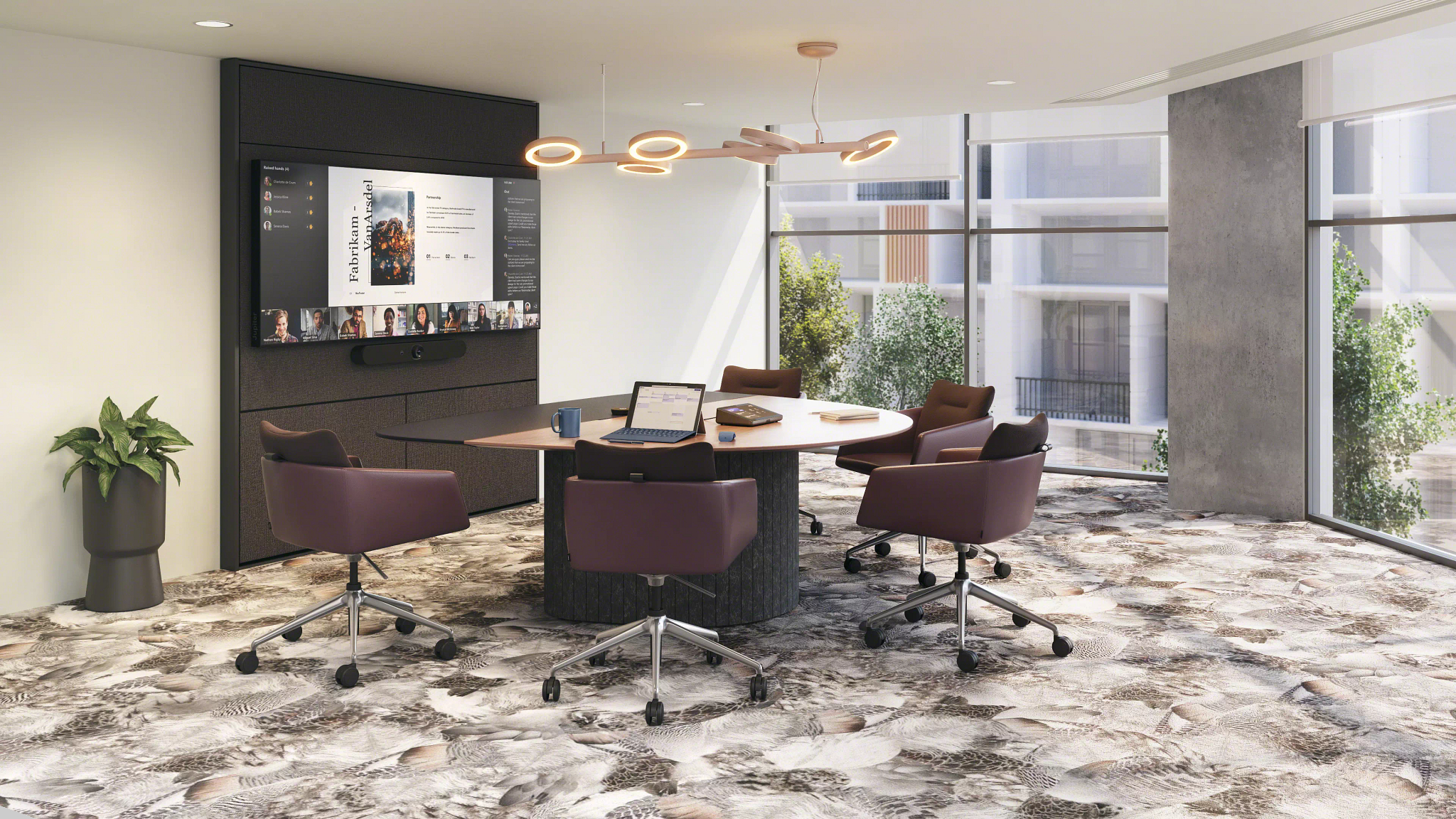 Salle de réunion et système visioconférence