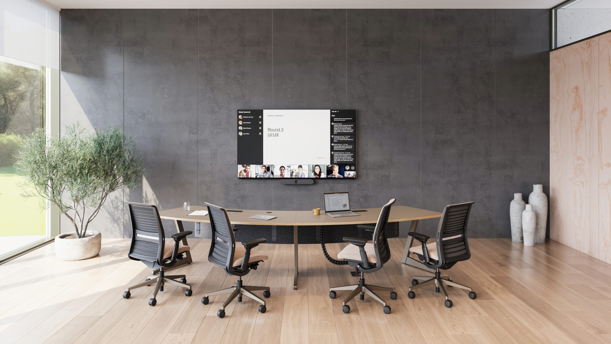 Salle de réunion et système visioconférence