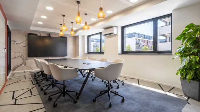 Tertia Solutions, spécialistes en aménagement de bureaux professionnels - Asahi Kasei salle de réunion 11 personnes