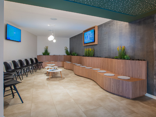 Banquette d'attente pour mobilier de bureaux professionnels